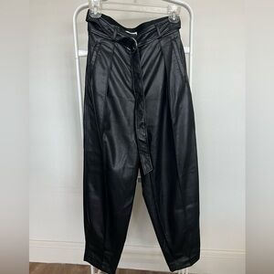 Aritzia Vegan Leather Pants - Babaton - Black - Size 4